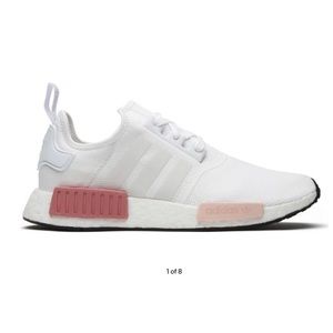 Lightly worn Adidas NMD R1 sneakers in White Rose, size 11 women’s